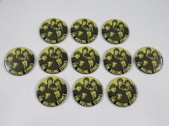 Rolling Stones Fan Club Buttons Lot of (11)