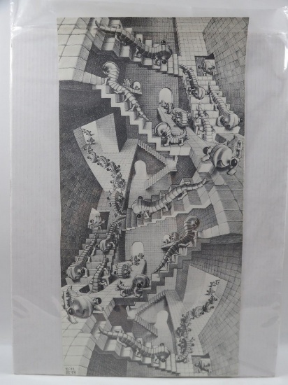 M.C. Escher "House of Stairs 1951" Art Print