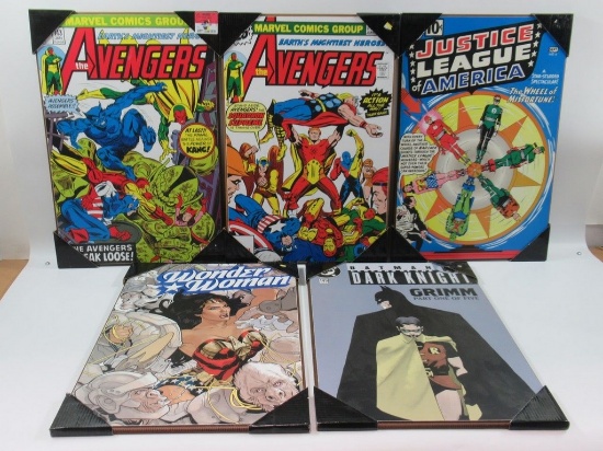 Classic Comic Cover Art Wall Plaque Lot