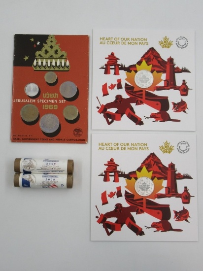 Canadian/America/Israeli Collectible Coins Lot