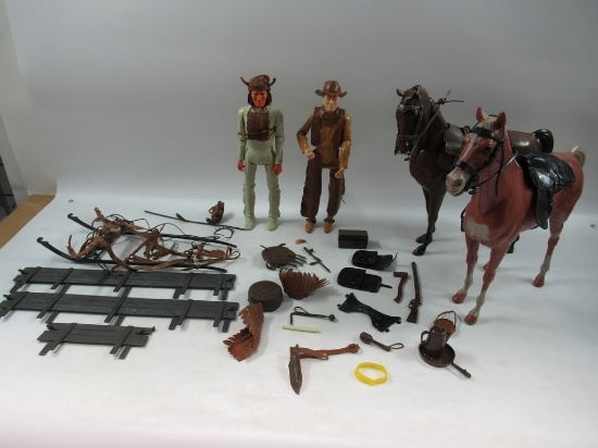 Vintage Marx Johnnie West/Geronimo + More Lot