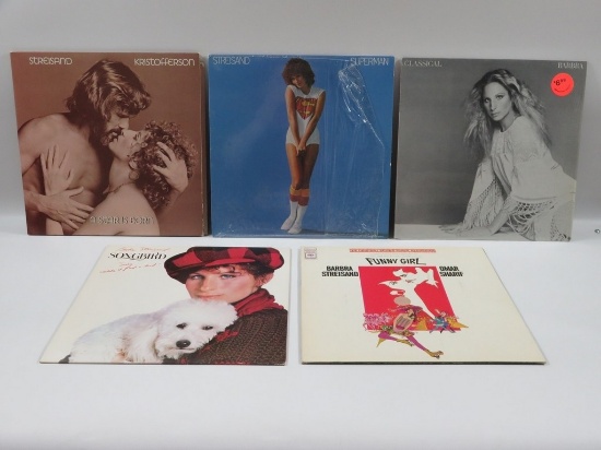Barbra Streisand Vinyl Record Lot of (5)