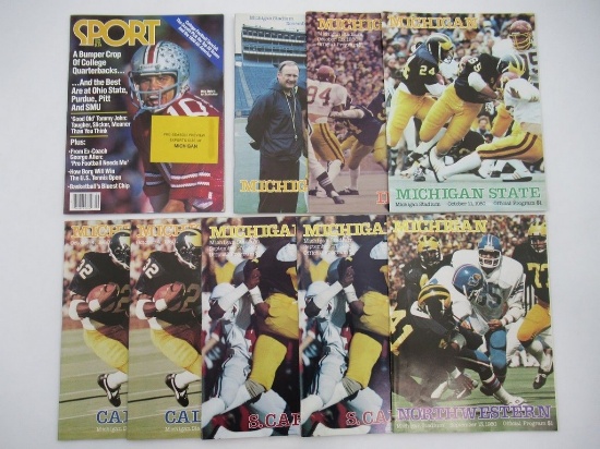 University of Michigan Football 1980 Programs + Magazine Lot