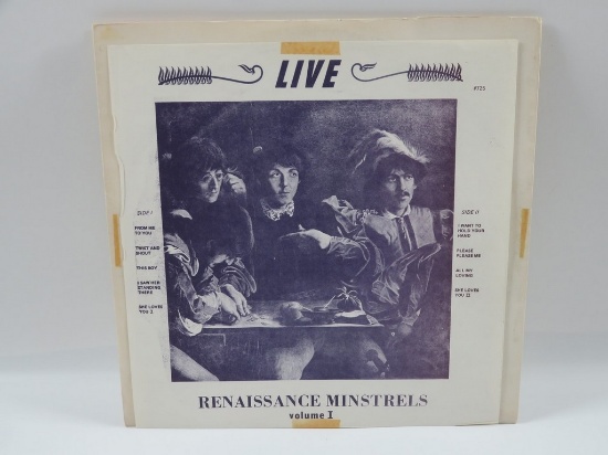 The Beatles Renaissance Minstrels Live 1973 Unauthorized Vinyl Record