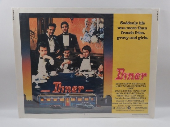 Diner 1982 Kevin Bacon Half Sheet Poster