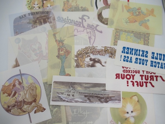Vintage Iron-On Transfers Lot