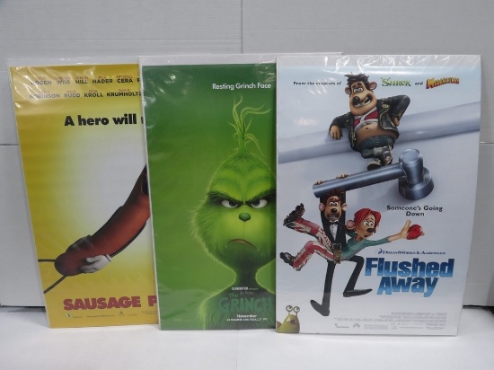 Animated Feature Film One Sheet Poster Lot of (3)