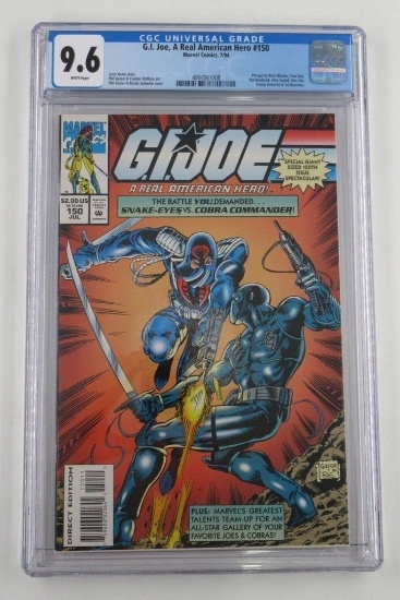 G.I. Joe A Real American Hero #150 CGC 9.6/Low Print Run/Scarce