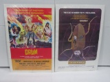 Drum 1976 & 11 Harrowhouse 1974 Film One Sheet Posters