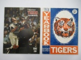 Detroit Tigers 1964 + 1965 Baseball Yearbooks