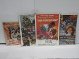Vintage Film Reproduction Poster Lot of (4)