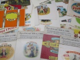 Vintage Cigar Box Labels Lot