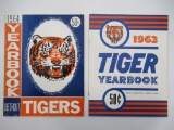 Detroit Tigers 1963 + 1964 Baseball Yearbooks