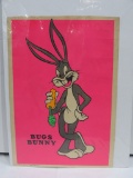 1970s Era Bugs Bunny Looney Tunes Black Light Poster