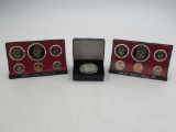 1993 Peace On Earth Fine Silver Coin + 1973+1975 U.S. Proof Sets