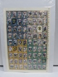 1993 Notre Dame Football Team Trading Card Set Uncut Sheet