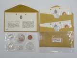 Lot of (3) Canadian 1965 Proof like Coin Sets w/Coa w/Envelopes