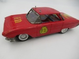 Vintage Ichiko F.D. Fire Chief Tin Friction Car Vehicle/Japan