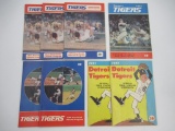 Detroit Tigers Baseball Scorebook Lot 1971-1974 w/Autographs