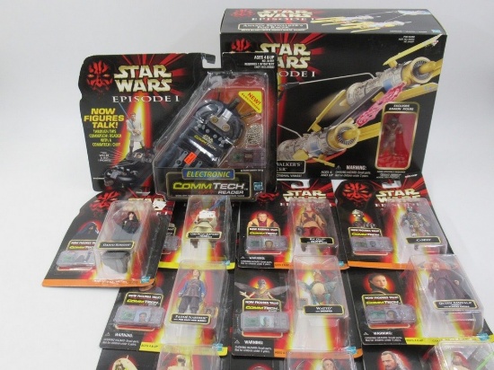 Star Wars Episode I Figure/Vehicle/Comm-Tech Reader Lot