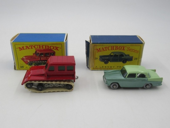 Matchbox/Lesney Vintage Car Lot w/Boxes #29 + 35