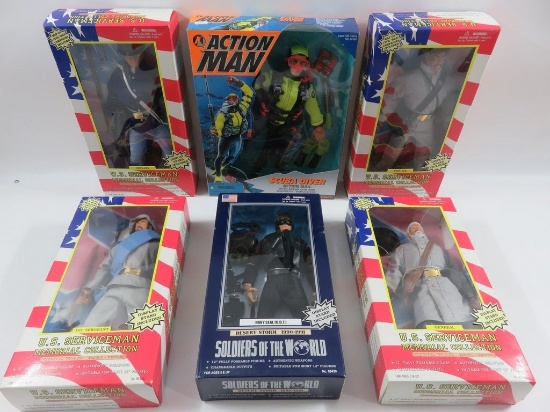 12 inch Military Action Figure Lot Action Man + More
