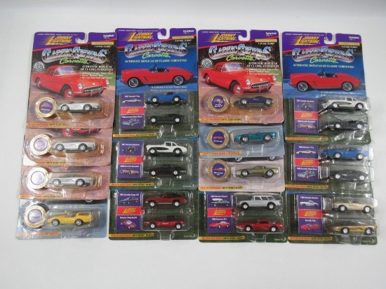 Johnny Lightning Classic Customs Corvette Die-Cast Lot