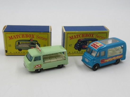 Matchbox/Lesney Vintage Car Lot w/Boxes #21 + #47