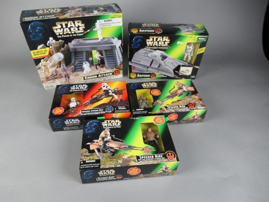 Star Wars Vehicles + Figures + Playset Lot