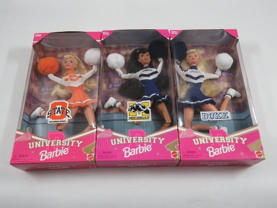 Barbie College University Cheerleader Lot of (3)
