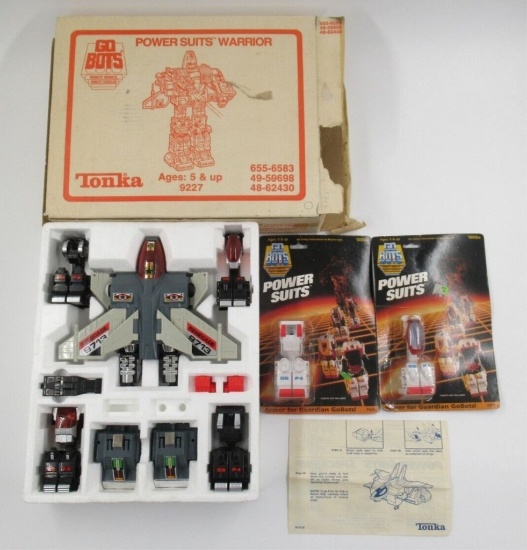 Vintage GoBots Power Suits Warrior + (2) Power Suits
