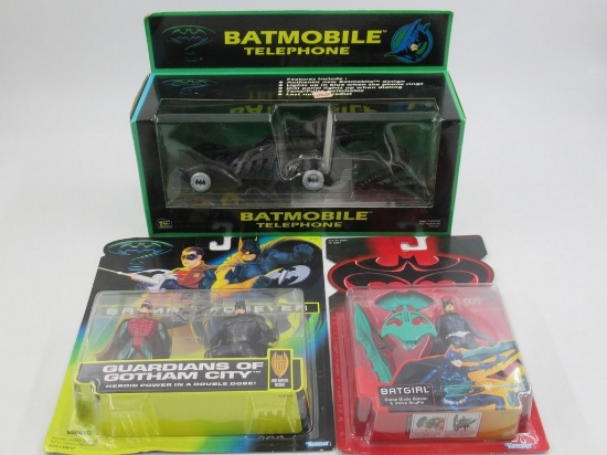 Batman Movies Toy/Collectibles Lot w/Telephone
