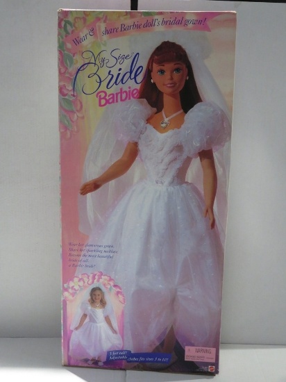 Barbie My Size Bride Doll - Redhead! 3 Feet Tall!  1994.