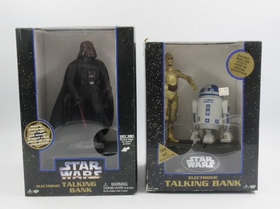 Star Wars Darth Vader/C-3PO+R2-D2 Talking Banks