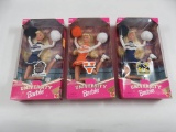 Barbie College University Cheerleader Lot of (3)