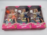 Barbie College University Cheerleader Lot of (3)