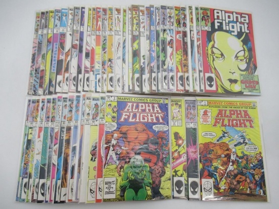 Alpha Flight Group of (47) #1-88/1st Jim Lee + More