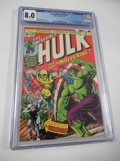 Incredible Hulk #181 CGC 8.0 (1974)/1st Wolverine!