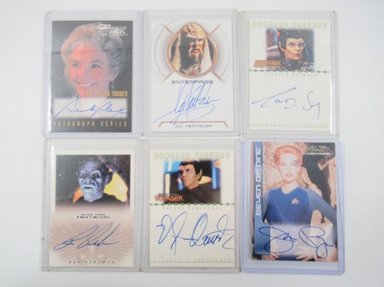 Lot of 6 Star Trek Autographed Chase Cards Jeri Ryan