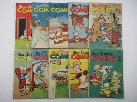 Walt Disney Comics and Stories Comic Lot 1946-1948/Carl Barks