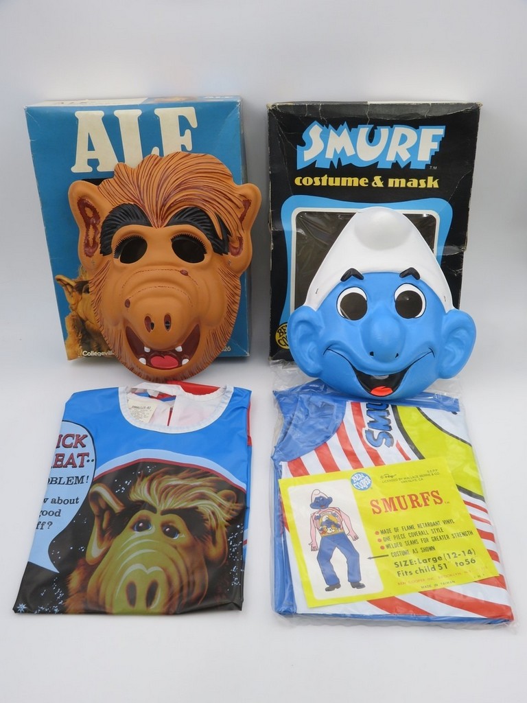 Vintage Alf 1987 & Smurf 1982 Child's Costumes | Proxibid