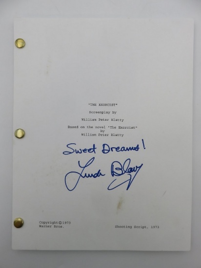 The Exorcist 1973 Script/Screenplay SIGNED By Linda Blair