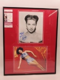 Yvonne DeCarlo/Lily Munster Framed Autograph & Photo