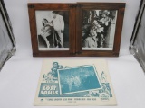Vintage Island of Lost Souls 1958 Lobby Card + Framed Press Photos