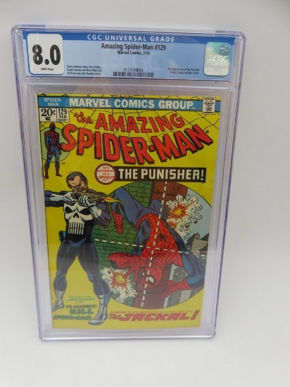 Amazing Spider-Man #129 CGC 8.0 1st Appearance the Punisher