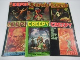 Creepy Magazine #12 + 13 + Eerie Magazine #53/54/55/56