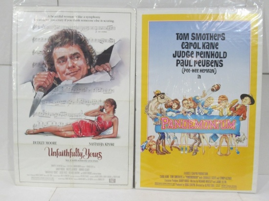 Pandemonium (1982) & Unfaithfully Yours (1984) Vintage 1sh Poster