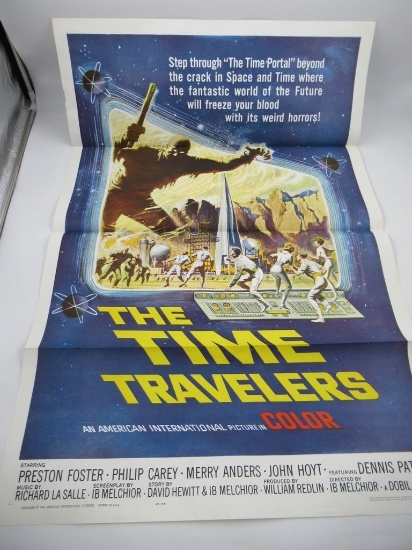 The Time Travelers (1964) Reynold Brown Sci-Fi Art AIP 1sh Poster