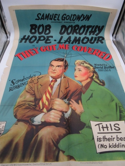 They Got Me Covered (1951) R51 Style 'A' Vintage 1sh Poster
