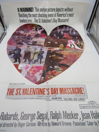 The St. Valentine's Day Massacre (1967) Vintage 1sh Poster | Art ...